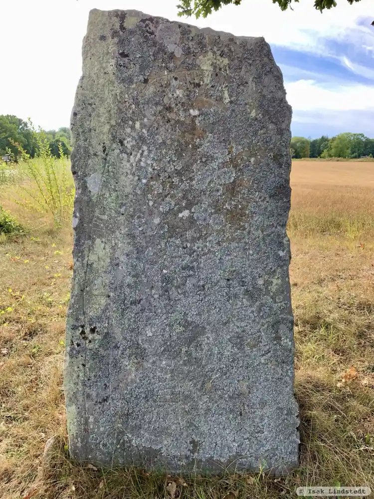 Fotografi av Runsten Hasslebrostenen, L1988:6831 taget av Isak Lindstedt