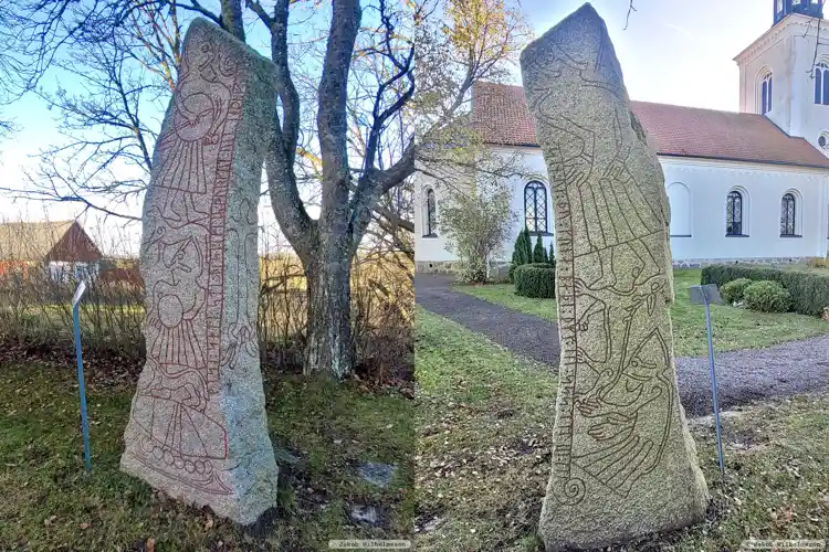 Fotografi av Runsten Ledbergsstenen, Ög181, L2011:4166 taget av Jakob Wilhelmsson